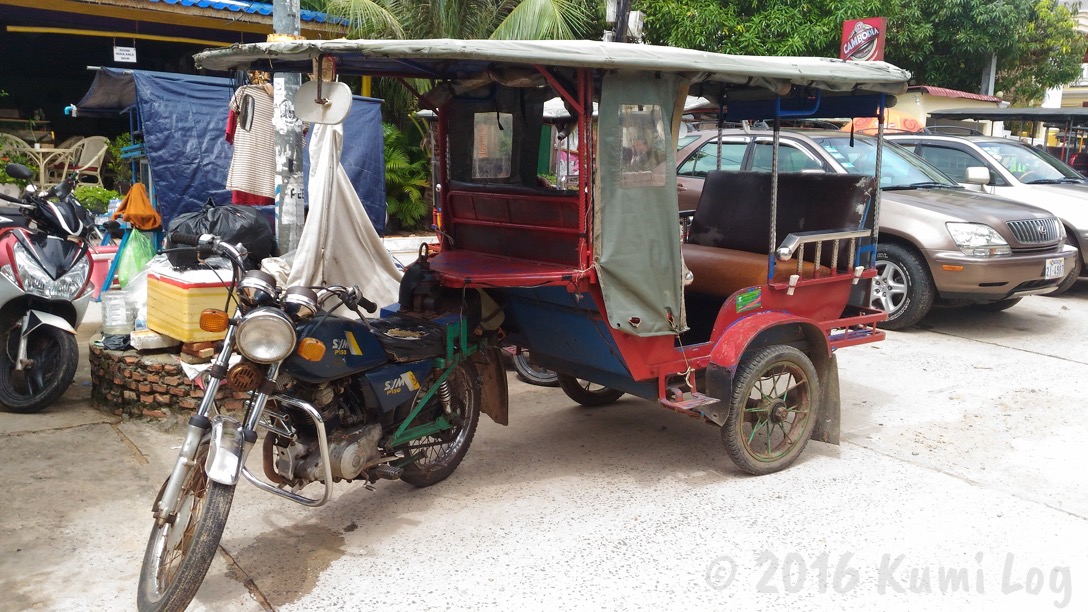 カンボジア・シアヌークビルのトゥクトゥク・バイクタクシーの相場