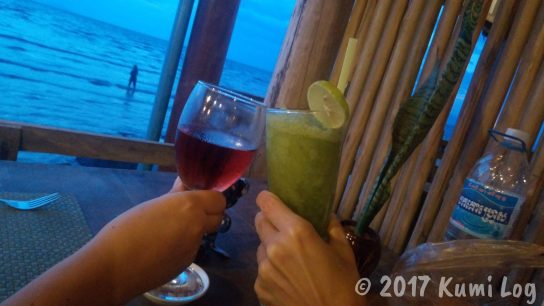 ケップで乾杯