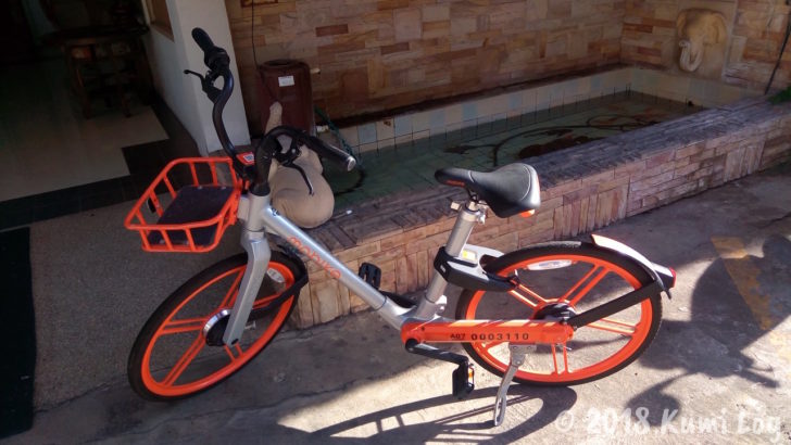 チェンマイ・指定された場所にあったMobike