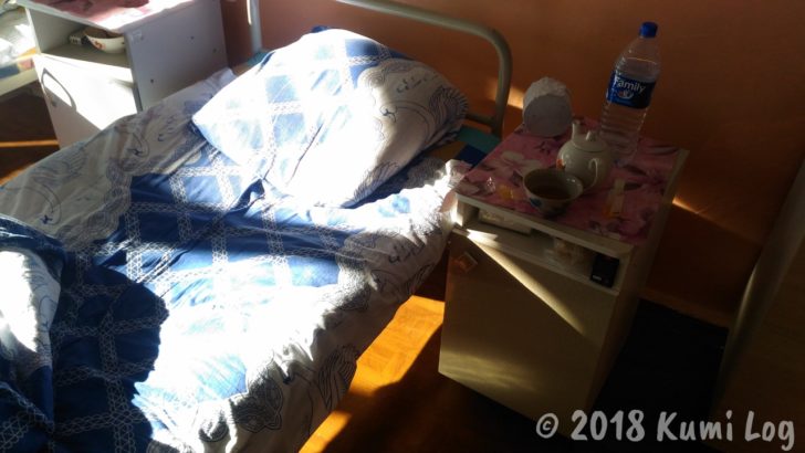 ウズベキスタン・タシケントの病院、枕元