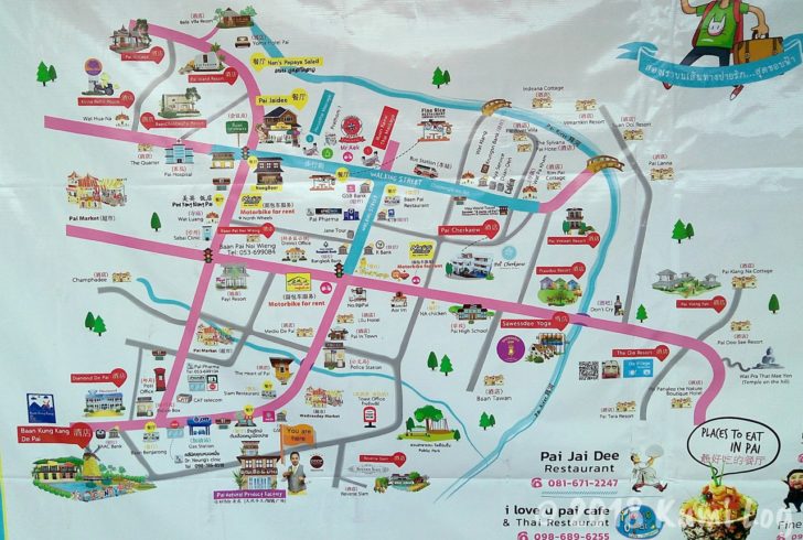 タイ・パーイのマップ