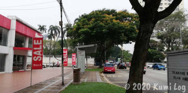 タイ大使館最寄りのバス停