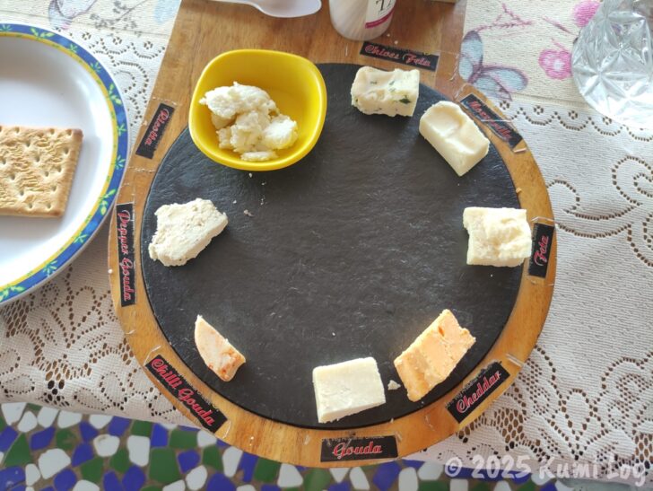 ナーシク、Le Fromage Artisanal Cheeseのチーズ食べ比べ